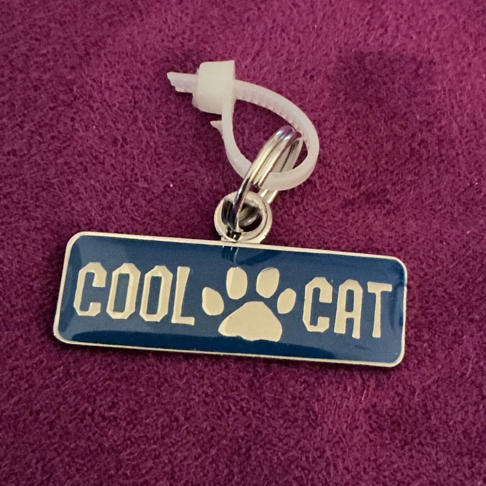 GANZ Pet Collar Charm Tag “COOL CAT”